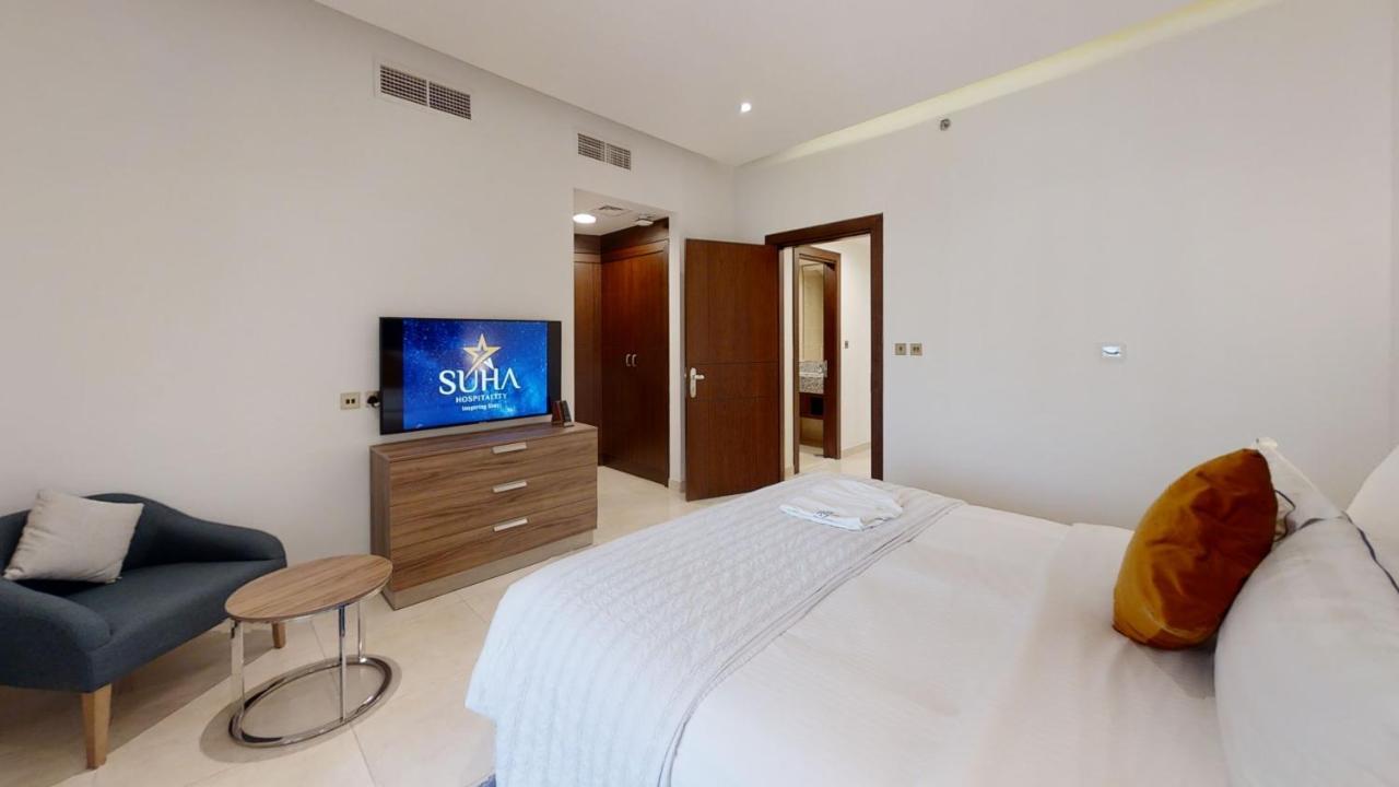 Suha Park Luxury Hotel Apartments, Waterfront Jaddaf Dubai Bagian luar foto