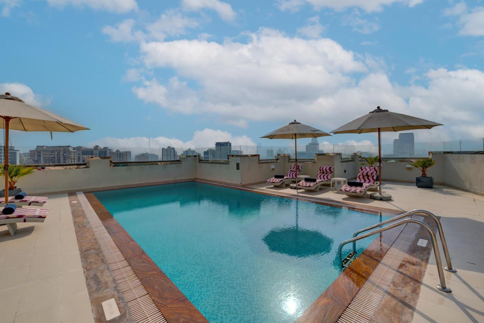 Suha Park Hotel Apartments, Waterfront Jaddaf Dubai Bagian luar foto