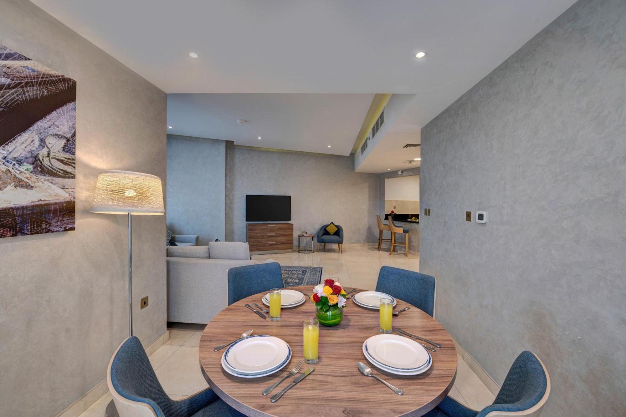 Suha Park Hotel Apartments, Waterfront Jaddaf Dubai Ruang foto